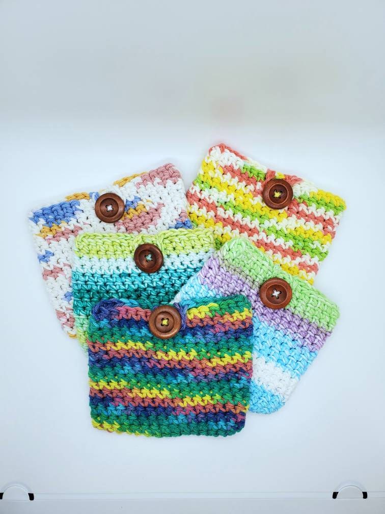 Knit Soap Saver, crochet soap pocket