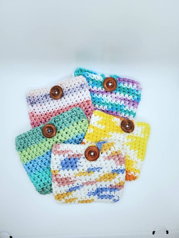 Knit Soap Saver, crochet soap pocket