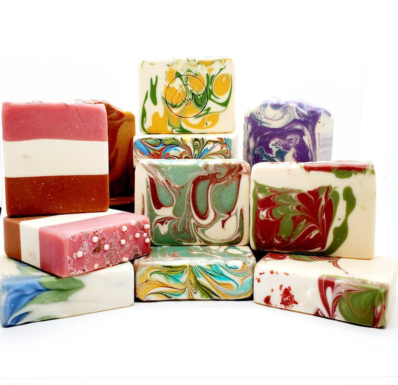 Goat milk soap gift set, goats milk soap gift pack, 5 pack goat milk soap bars, bar soap, soap for men, bulk soap, goat milk soap bulk, Goat Milk Soap Gift Set of 5, large handmade soap makes a great gift for her
