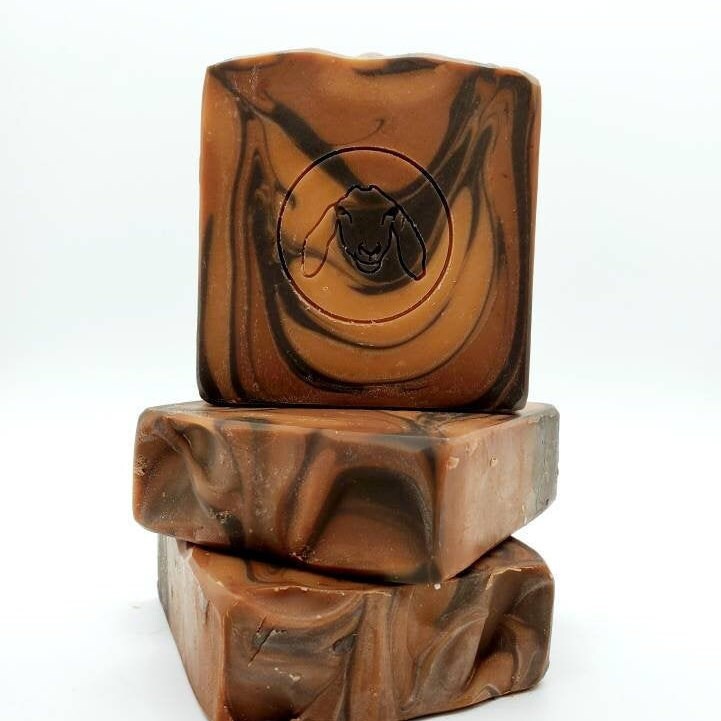 Large Almond Biscotti Goat Milk Soap 5.5oz, hand made soap, sustainable soap, natural eco friendly, psoriasis soap