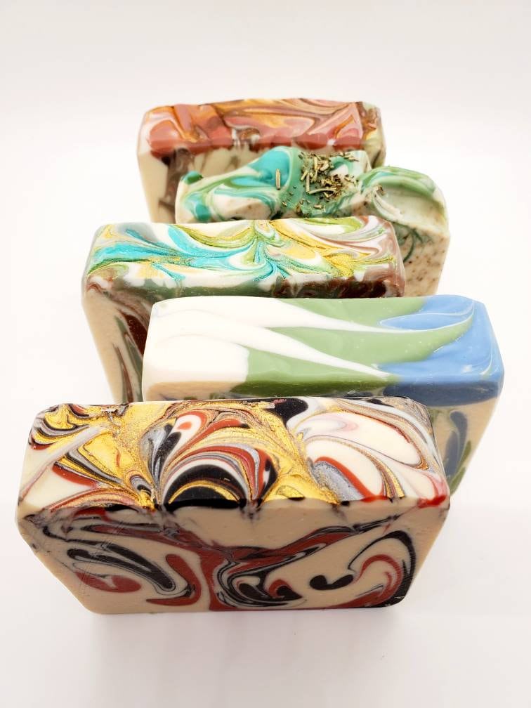 Goat milk soap gift set, goats milk soap gift pack, 5 pack goat milk soap bars, bar soap, soap for men, bulk soap, goat milk soap bulk