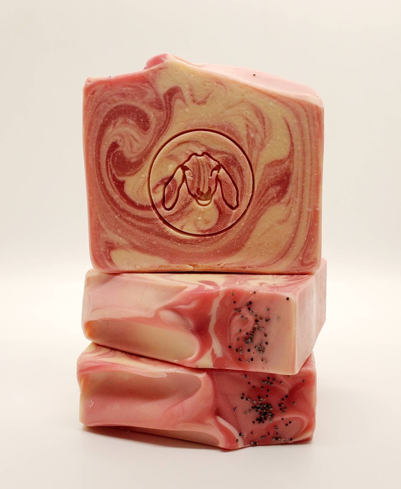 Large Strawberry Goat Milk Soap 5.5 oz, hand made soap, natural soap, sustainable soap, fruity soap, bar soap, goats milk soap