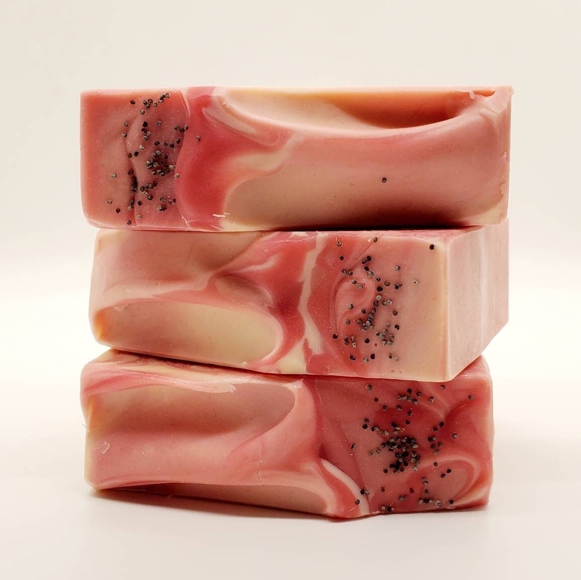 Large Strawberry Goat Milk Soap 5.5 oz, hand made soap, natural soap, sustainable soap, fruity soap, bar soap, goats milk soap