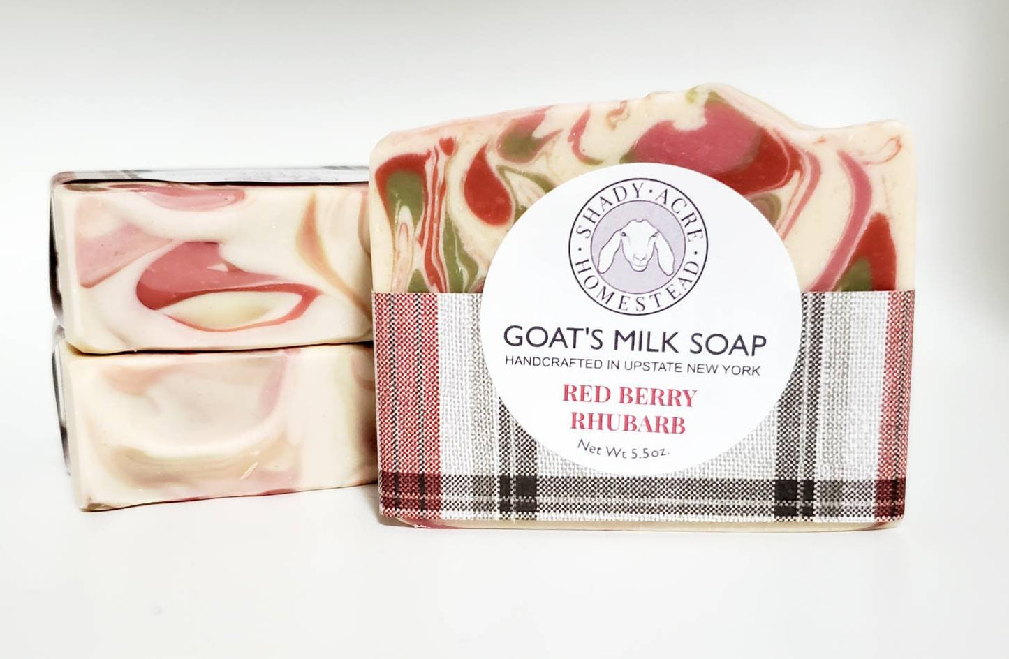 Large Red Berry Rhubarb Goat Milk Soap 5.5 oz, handmade soap, handcrafted soap, bar soap, hand made soap