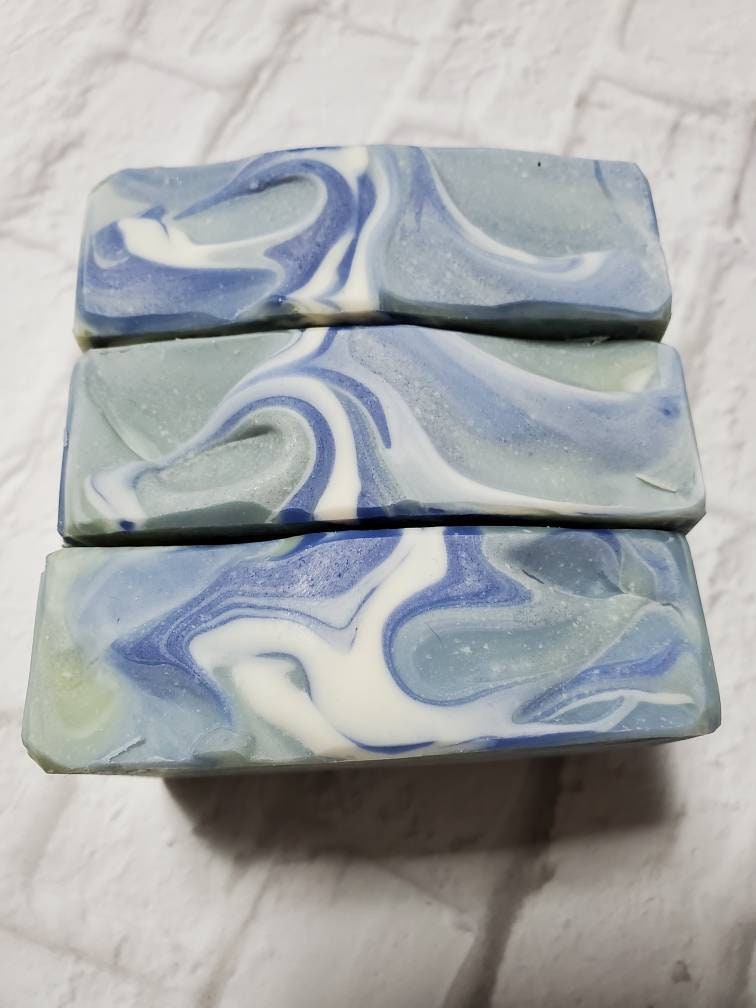 Large 5.5 oz Mountain Spring scented goat milk soap, goat milk soap, goats milk soap, goat milk soap bar, goats milk soap bar, soap for men, sensitive skin soap, shea butter soap, olive oil soap, lard soap, handmade soap