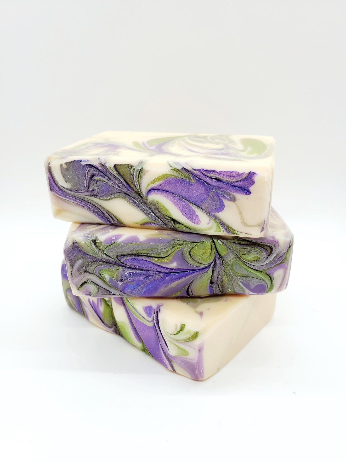 Lavender goat milk soap bar. Handmade goat milk soap. Essential oil soap.