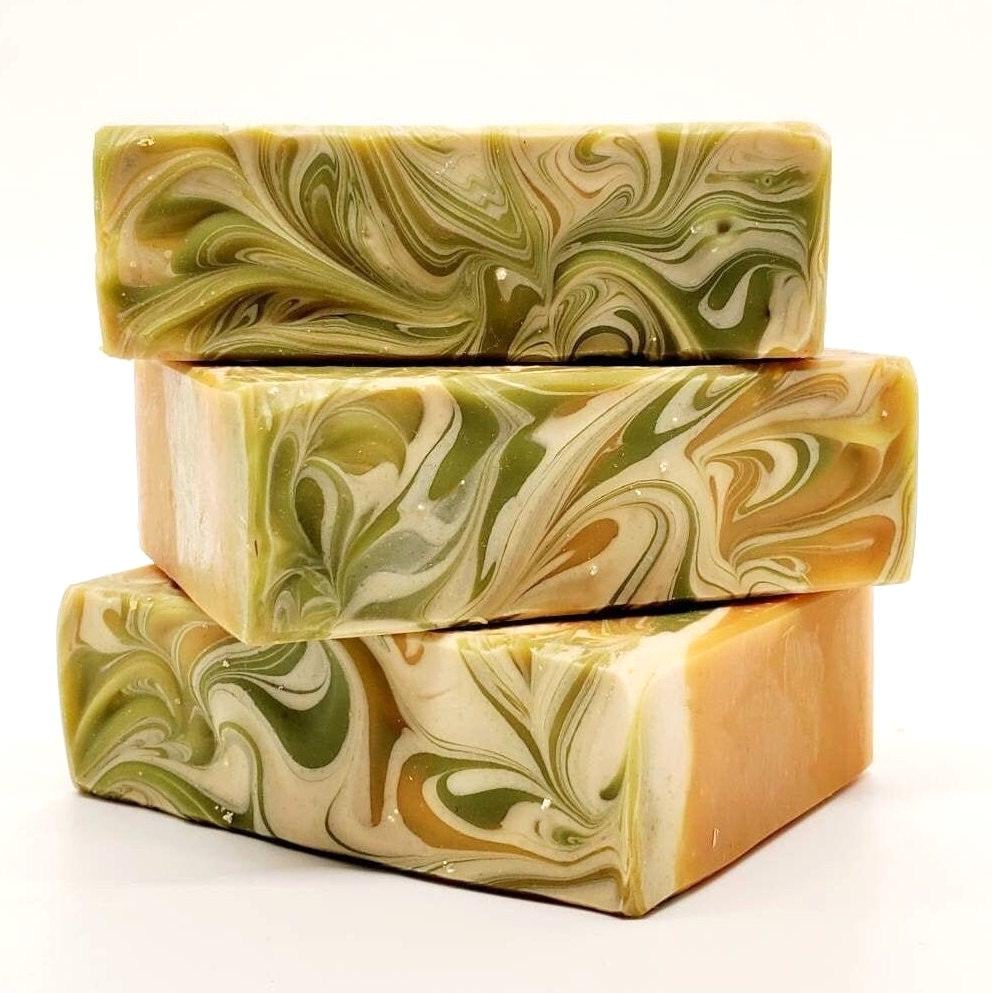 Handmade Lemongrass Goat Milk Soap Bar – Large 5.5 oz Natural Soap with Essential Oils, Skincare Gift for Men & Women