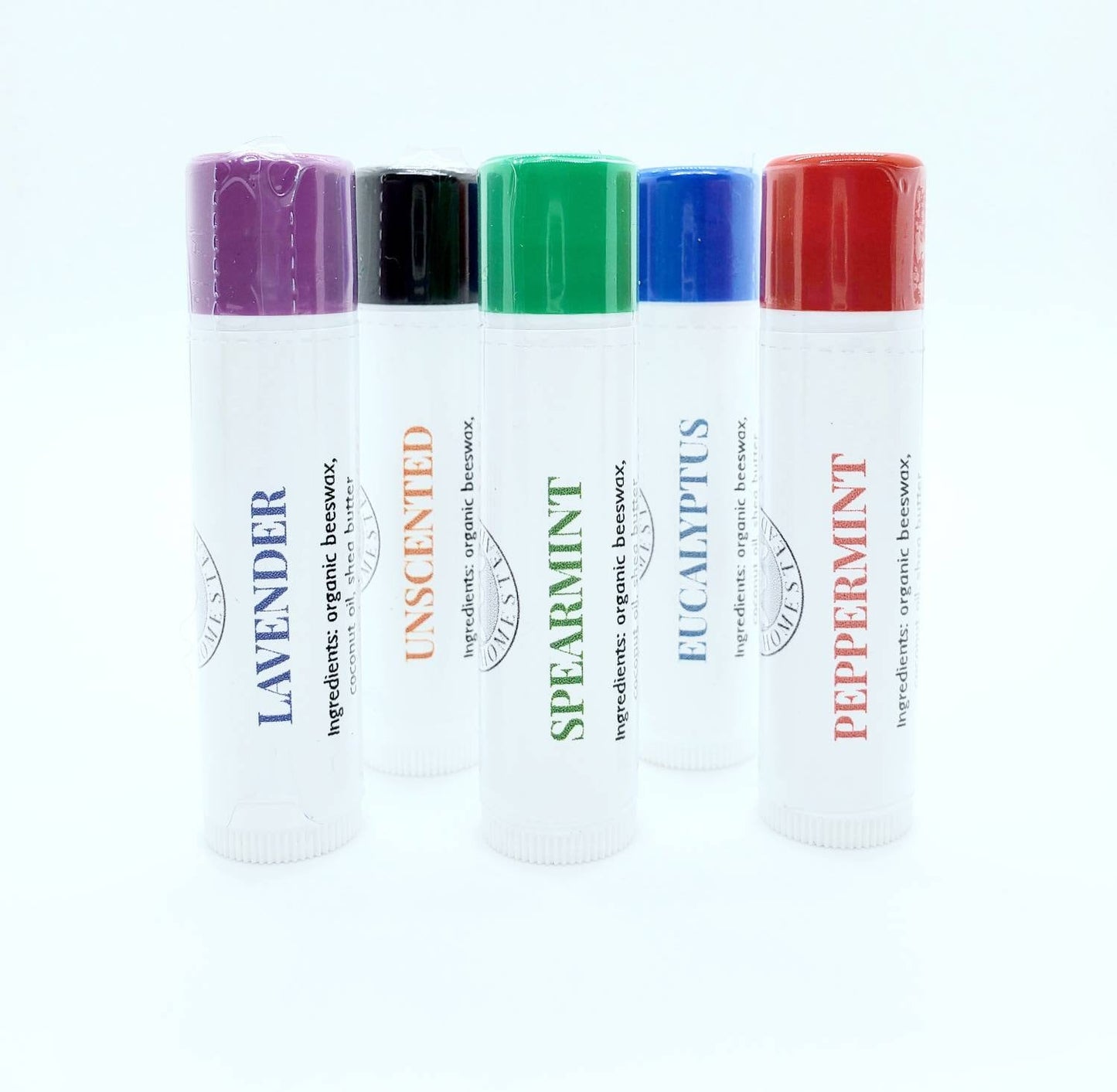 Set of 4 Organic Beeswax Lip Balms