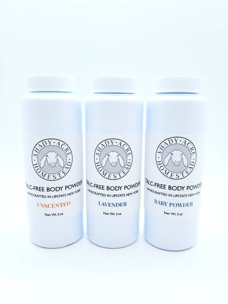 Goat Milk Body Powder, Goats Milk Body Powder, Goats Milk baby powder, Goat Milk Baby Powder, Goats Milk Talc Free Body Powder, Goats milk talc free baby powder, Lavender body powder, Unscented body powder, Natural Body Powder with essential oils
