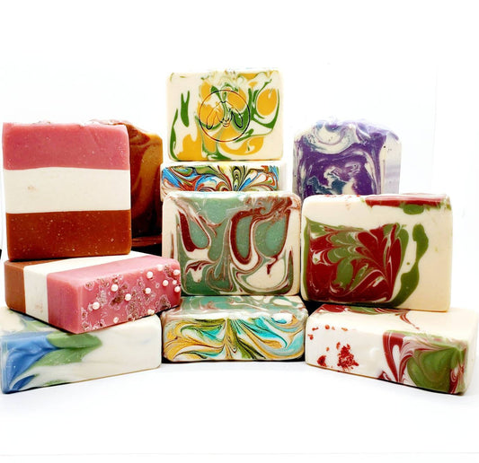 Goat milk soap gift set, goats milk soap gift pack, 5 pack goat milk soap bars, bar soap, soap for men, bulk soap, goat milk soap bulk, Goat Milk Soap Gift Set of 5, large handmade soap makes a great gift for her