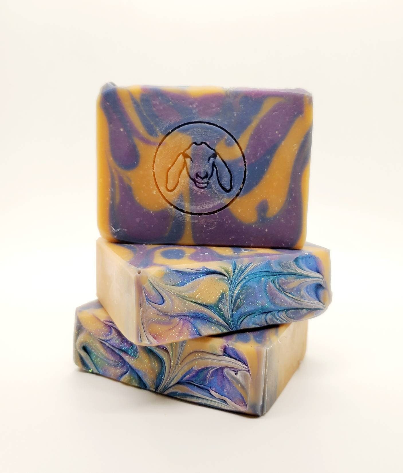 Photo of wildflower soap bar, wildflower goat milk soap, goats milk soap bar, face soap bar, homemade soap, soap for men, scented soap, hand made soap, olive oil soap, artisan soap, lard soap, coconut oil soap, floral soap, wildflower honey soap