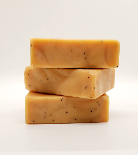 Large Happy Camper Goat Milk Soap 5.5 oz, hand made soap, essential oil soap, fisherman's soap, campers soap, natural, eco friendly soap