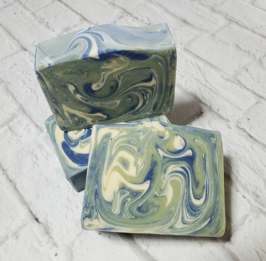 Large 5.5 oz Mountain Spring scented goat milk soap, goat milk soap, goats milk soap, goat milk soap bar, goats milk soap bar, soap for men, sensitive skin soap, shea butter soap, olive oil soap, lard soap, handmade soap