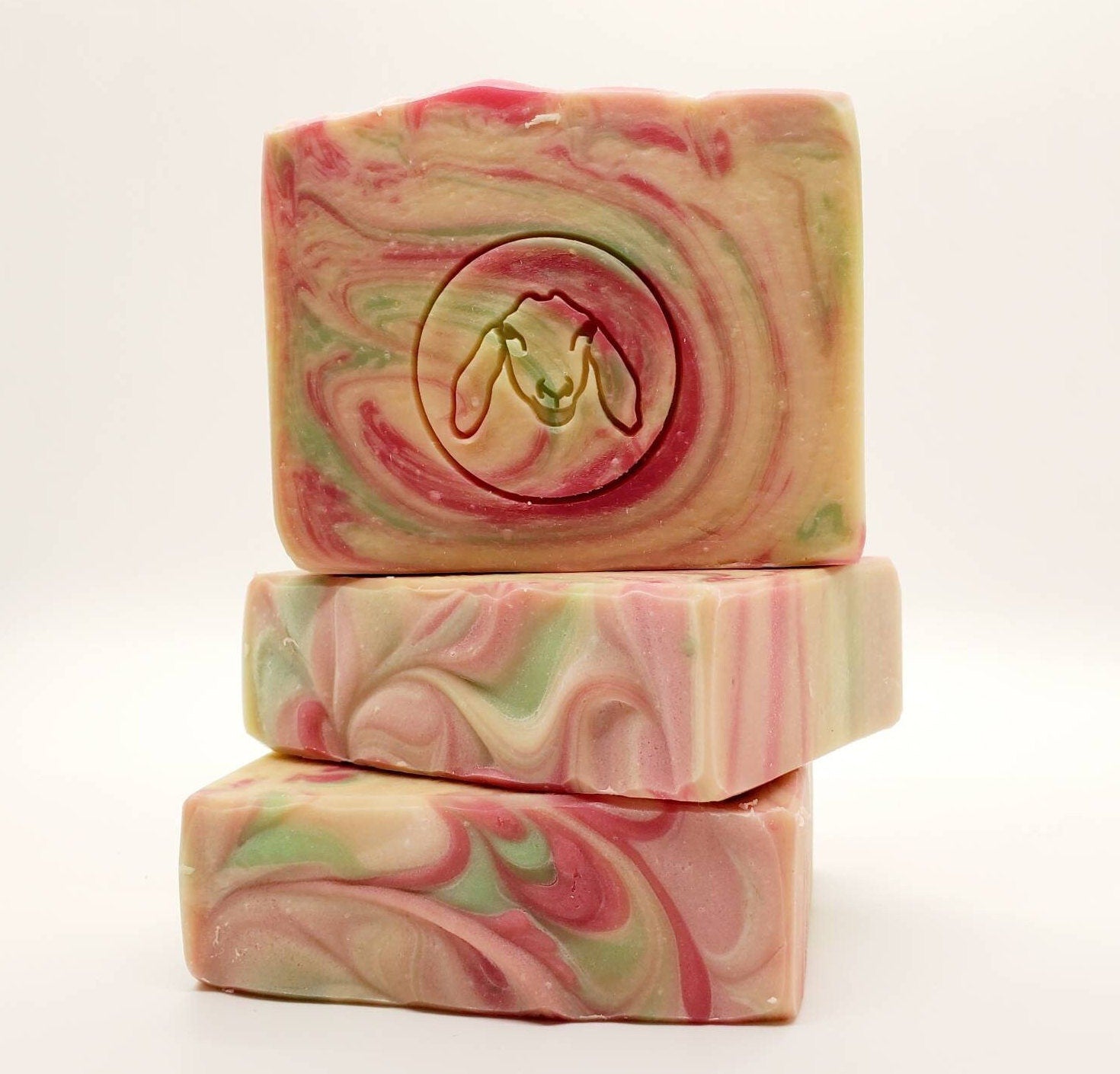 Photo of Lard soap, rose soap, rose goat milk soap, peppermint goats milk soap, goat milk soap bar, goats milk soap bar, bar soap, soap made with goat milk, peppermint soap, japanese peppermint
