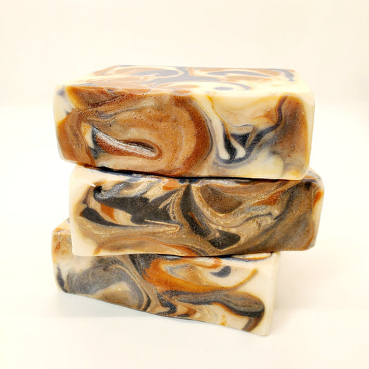 large blueberry pumpkin scented goat milk soap, goat milk soap, goats milk soap, goat milk soap bar, goats milk soap bar, bar soap, soap for men, sensitive skin soap, shea butter soap, olive oil soap, lard soap, handmade soap, berry soap, fall soap