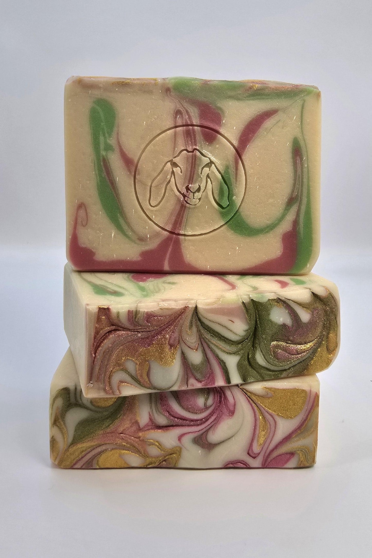 Goat Milk Soap Bar scented in Sea Salt & Lily fragrance.