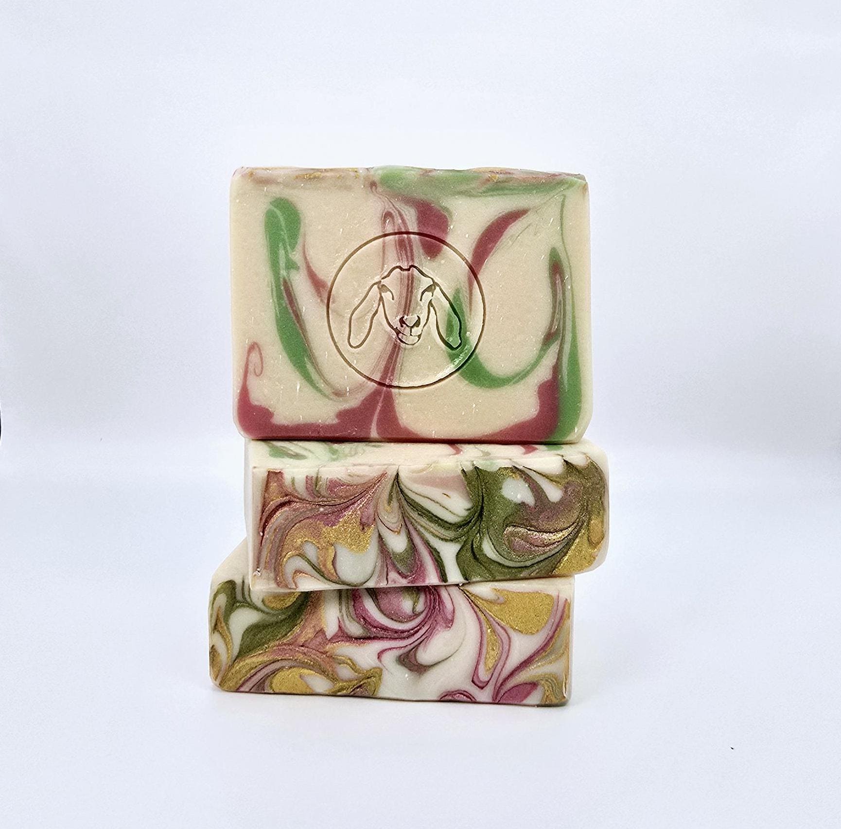 Sea Salt and Lily Goat Milk Soap Bar. Hand crafted soap.
