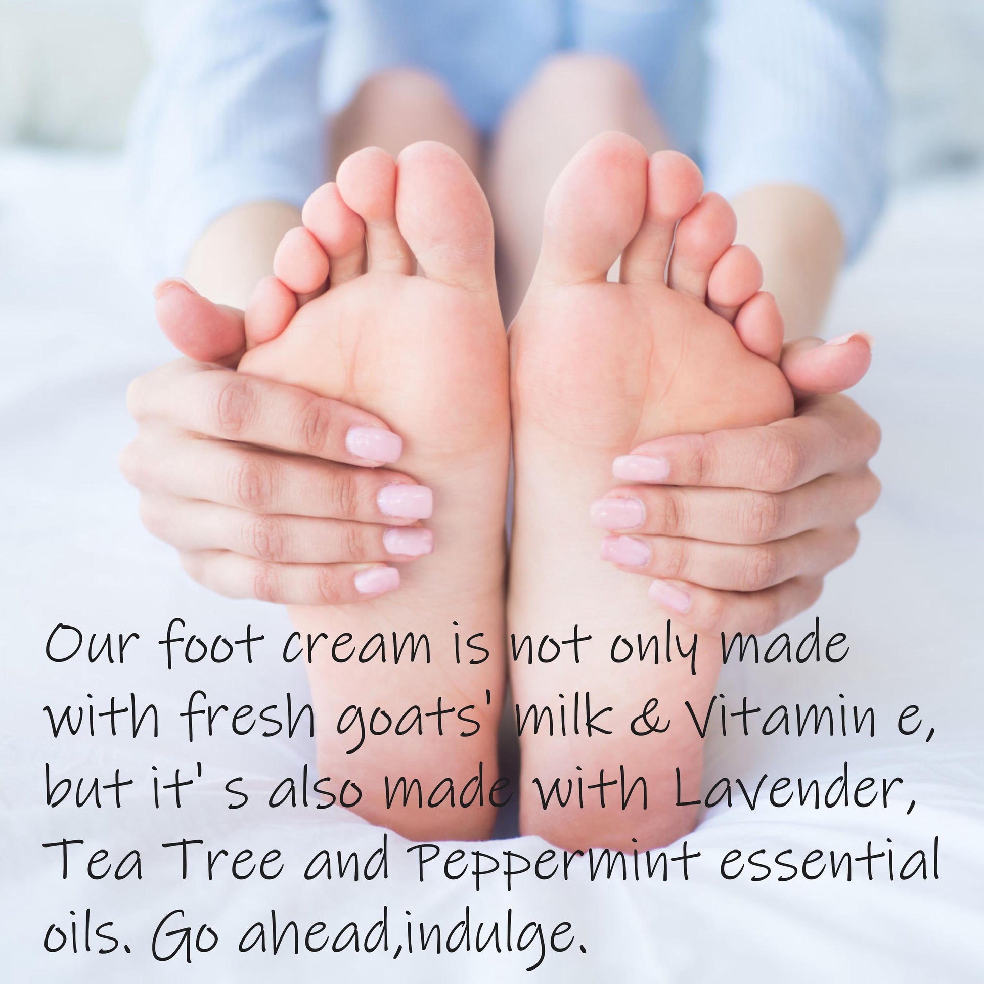 Goat Milk Foot Cream, Handmade Goats Milk Foot Creme, Tea Tree Lavender Peppermint lotion, Lavender Lotion for Feet, Natural Lotion for Feet