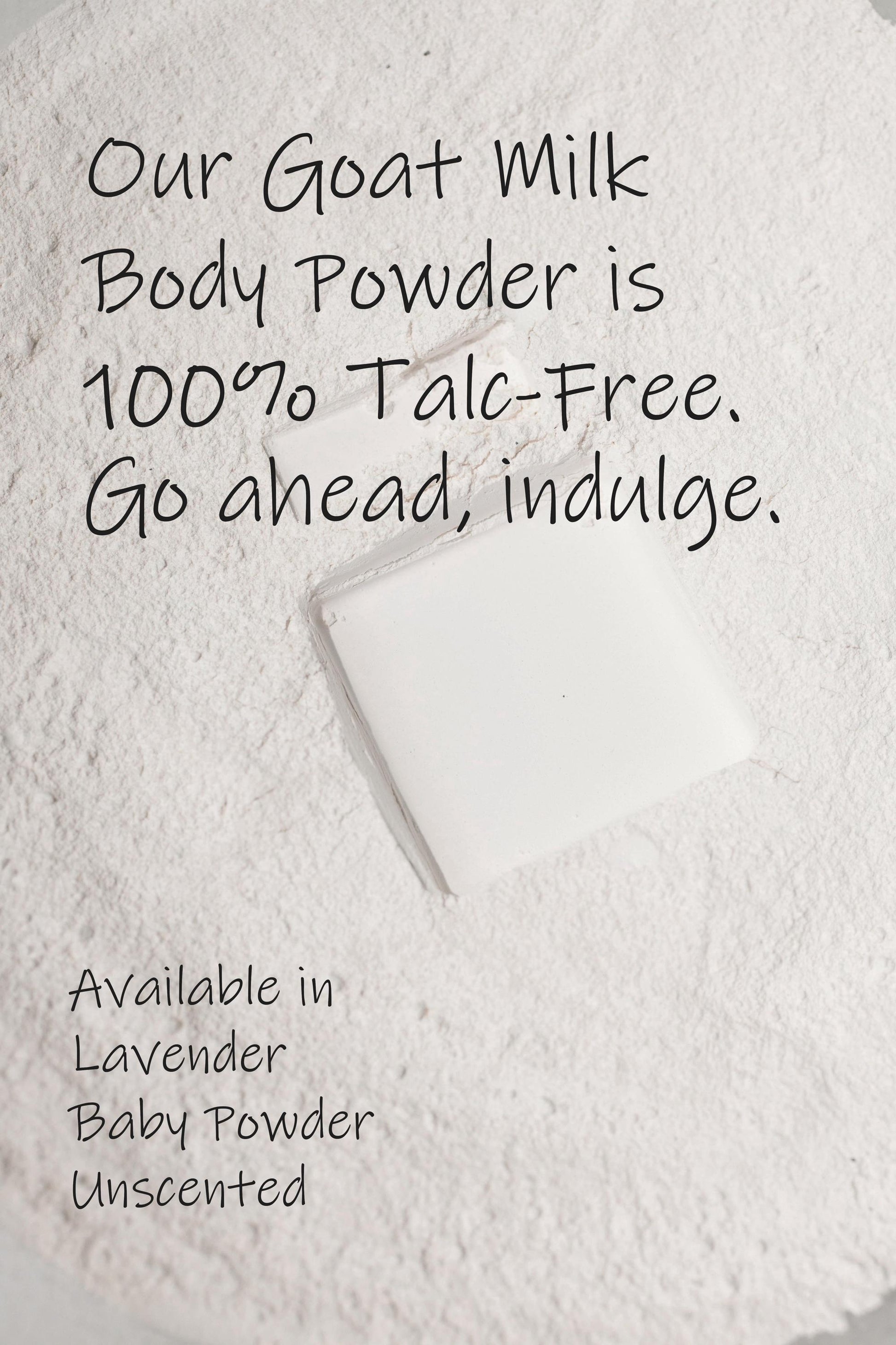 Goat Milk Body Powder, Goat Milk Talc Free Baby Powder, Lavender Body Powder, Unscented Baby Powder With Essential Oils, Natural Baby Powder