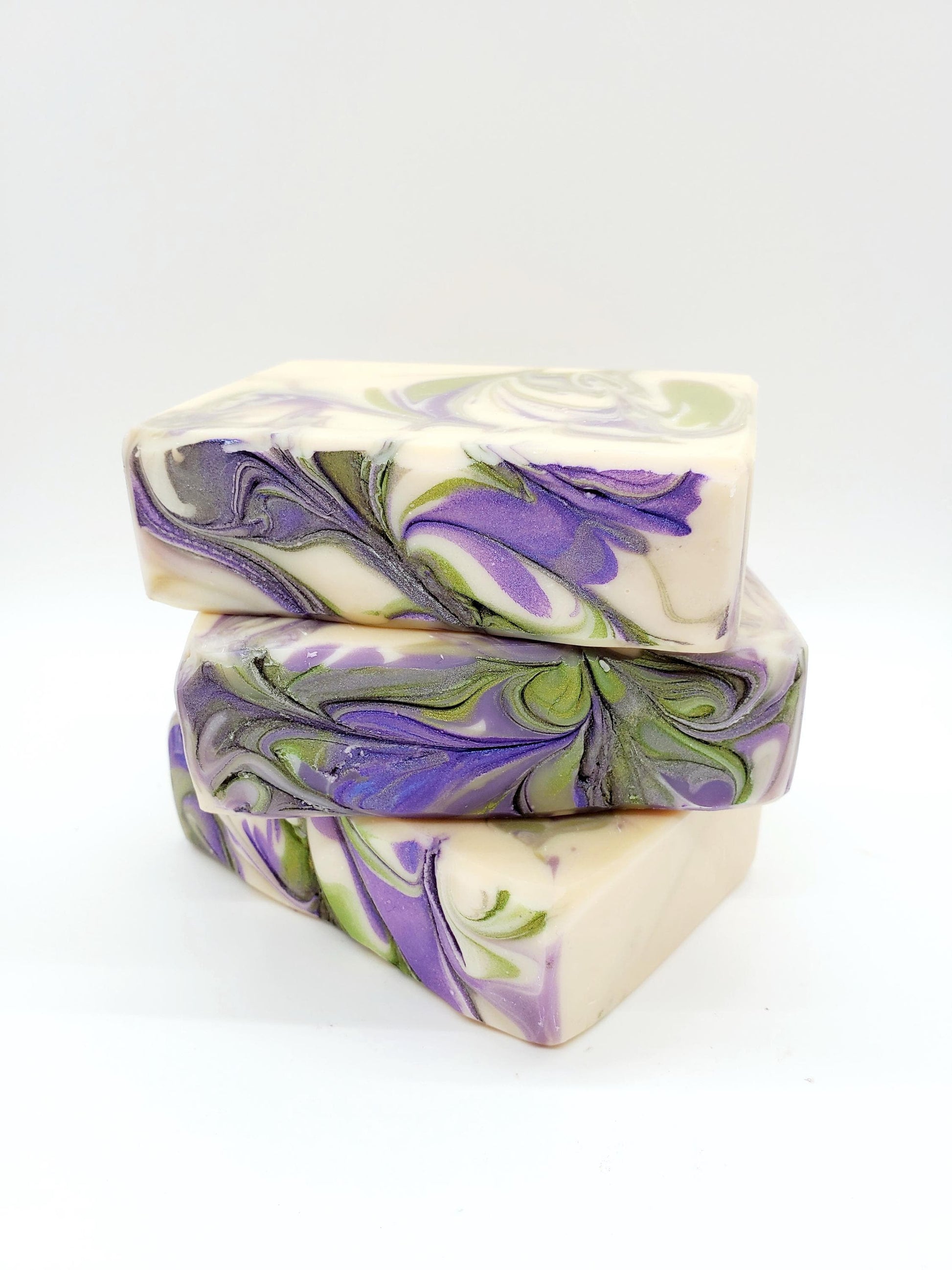 Lavender goat milk soap bar. Handmade goat milk soap. Essential oil soap.