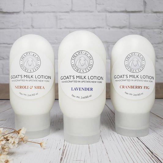 photo of 3, 2 oz Purse sized Goat milk lotions.