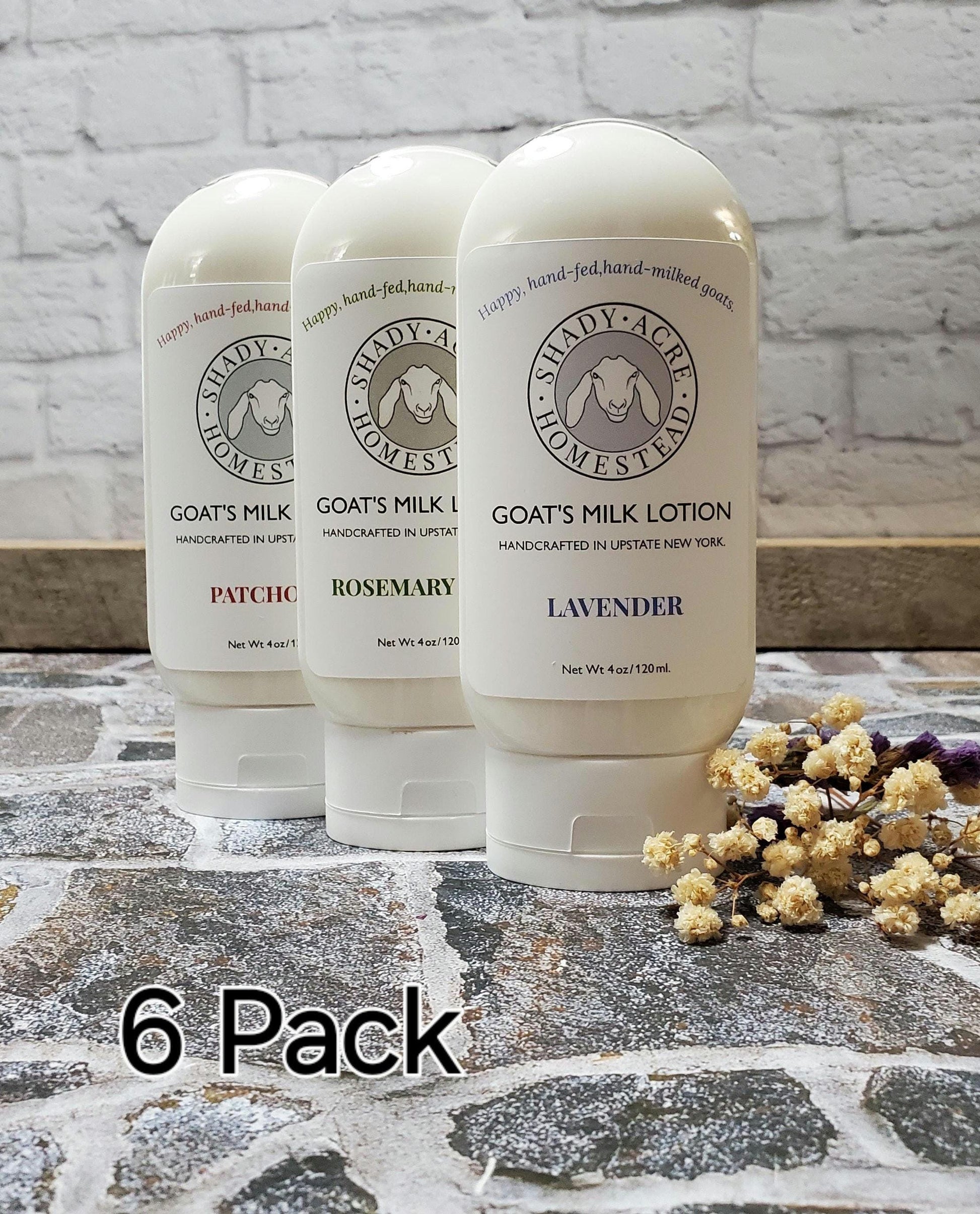 3 Pack Goat Milk Lotion Set – Choose Any 3 Scents | 4 oz Travel Size Goat Milk Hand & Body Lotion | Natural Skincare Gift Set, Unscented