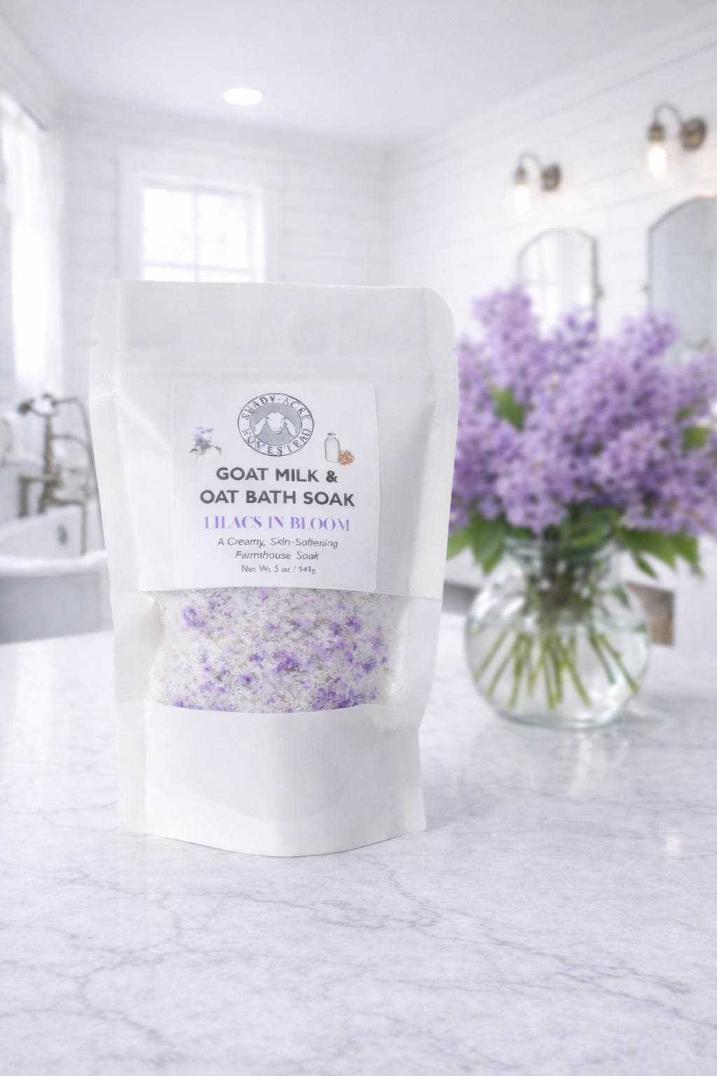 Goat Milk Bath Soak | Single Use Milk Bath | Lavender Eucalyptus, Floral & Unscented Options | Self Care Gift | 5 oz Mineral Soak