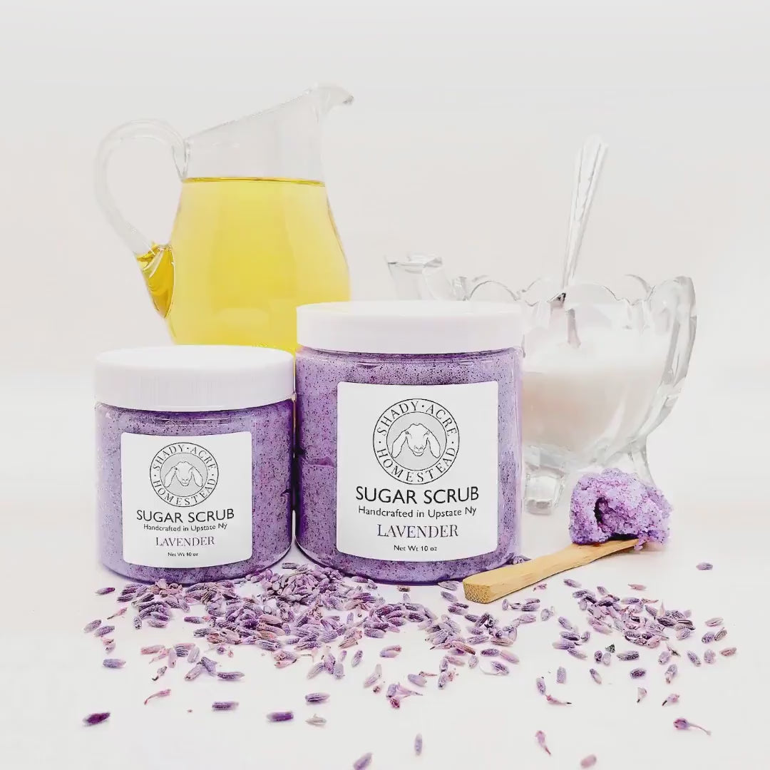 Goat Milk Sugar Scrub 5.5 oz, Natural Body Scrub, Goats Milk Scrub With Essential Oils, Milk Sugar Body Scrub, Sugar Skin Scrub For Hands